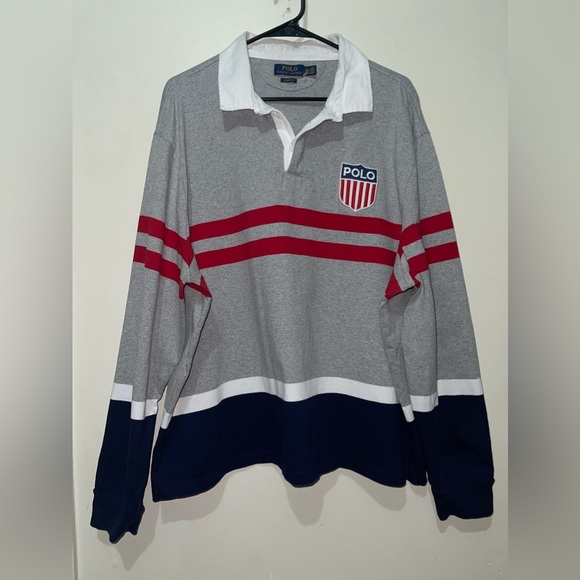 NWOT Mens Classic Fit Polo Ralph Lauren Long Sleeve pullover Polo rugby Jersey - Picture 10 of 16